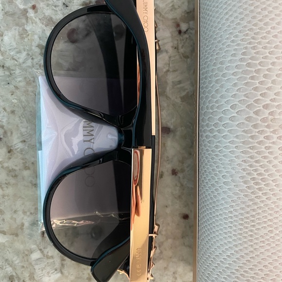 Jimmy Choo Cat Eye Sunglasses with Rhinestone - Picture 4 of 5